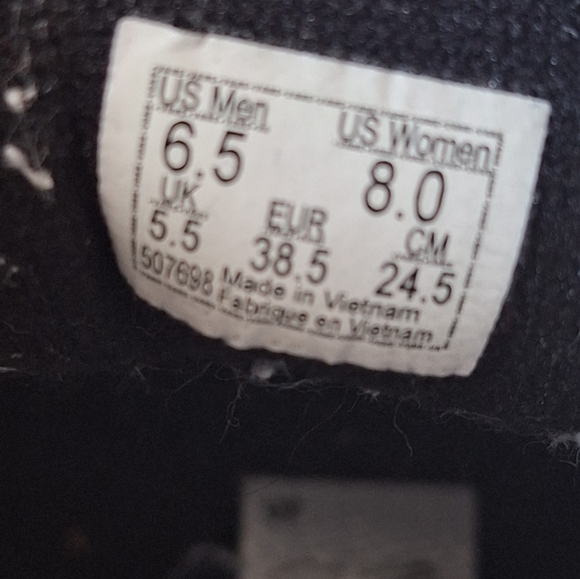 Vans Sk8-Hi Santa Flame Black Sneakers Mens Size 6.5 Womens Size 8 - Picture 7 of 7